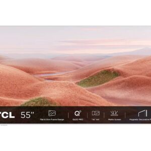 TCL NXTFRAME 55A300W | 55" 4K Ultra HD QLED Smart TV | Google TV | Dolby Vision | 120Hz | Slim Design