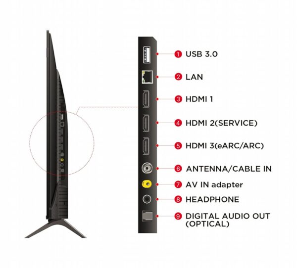 TCL 75C655 | 75'' Ultra HD 4K | QLED Smart TV | Wifi | Google TV | Dolby Vision | 60Hz - Afbeelding 9