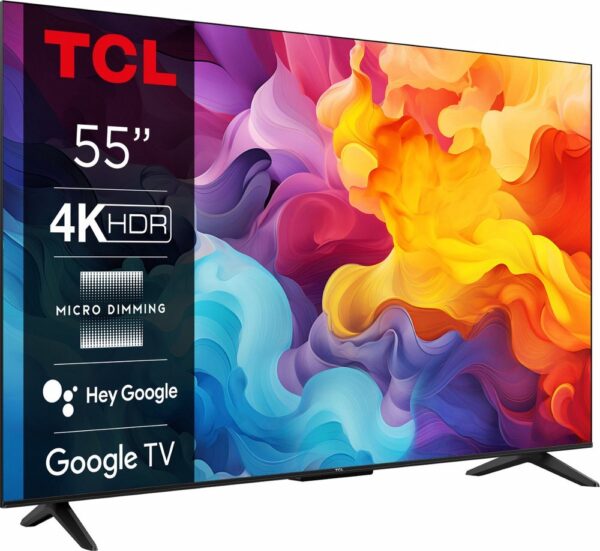 TCL 55P61B 55" | 4K Ultra HD LED Smart TV | Google TV | HDR10 | 60Hz | Wifi & Bluetooth - Afbeelding 4