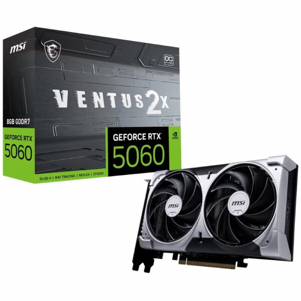 MSI GeForce RTX 5060 Ventus 2X OC | 8GB GDDR7 | DLSS 4 | Videokaart | Nvidia GPU - Afbeelding 3