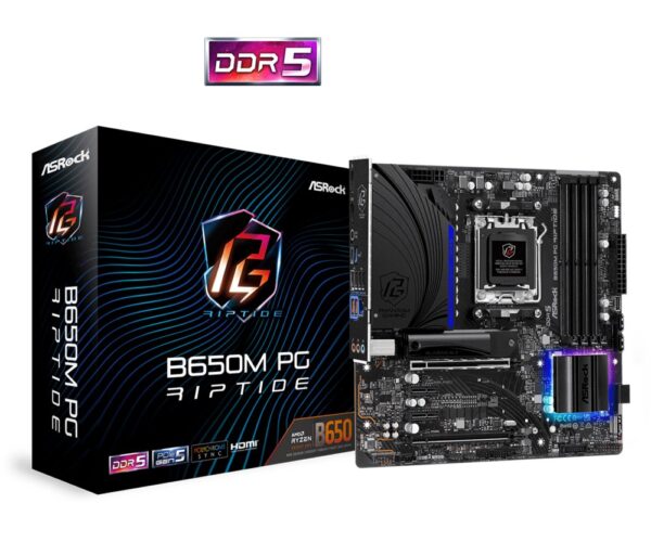Asrock B650M PG Riptide | Socket AM5 | AMD B650 | 4xDDR5 | Micro-ATX | Moederbord | Renewed - Afbeelding 7