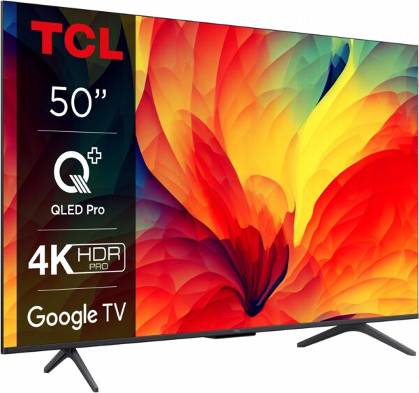 TCL 50QLED780 50'' | Ultra HD 4K | QLED Smart TV | Wifi & Google TV | Quantum Dot Kleursaturatie | HDR10 | 60Hz - Afbeelding 4