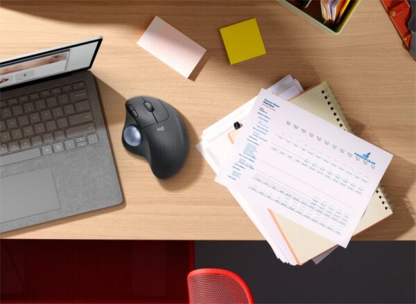 Logitech M575 Ergo Trackball for Business | Ergonomische Draadloze Muis | Rechtshandig | RF + Bluetooth | 2000 DPI | Grafiet - Afbeelding 9