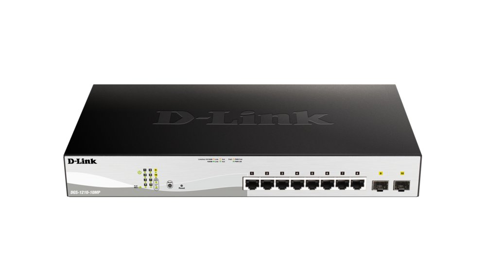 D-Link DGS-1210-10MP/E | Managed L2 Switch | 10 Poorten | Gigabit Ethernet (10/100/1000 Mbps) | PoE - Afbeelding 3