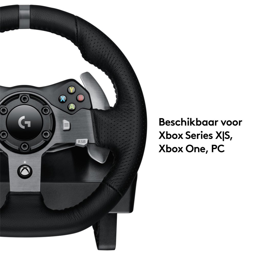 Logitech G920 Driving Force | Racestuur en pedalen | Force Feedback | 900° rotatie | USB 2.0 | Compatibel met Xbox Series X|S, Xbox One en PC | Zwart - Afbeelding 8