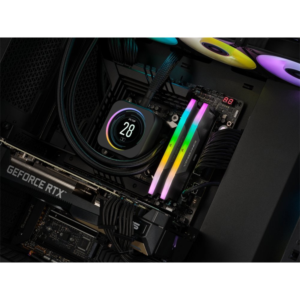 Corsair Vengeance RGB | 32GB 2x16GB | DDR5 | 6000MHz | CL36 | DIMM | Geheugenmodule | RAM - Afbeelding 4