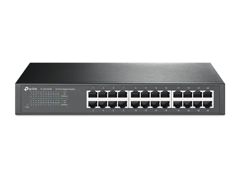 TP-Link TL-SG1024D | Unmanaged Switch | 24 Poorten | Gigabit Ethernet (10/100/1000 Mbps) | Grijs - Afbeelding 3