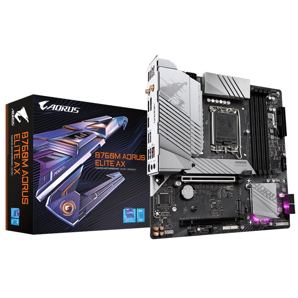 Gigabyte B760M AORUS ELITE AX | Socket LGA 1700 | Intel B760 | 4xDDR5 | Micro-ATX | Moederbord - Afbeelding 7