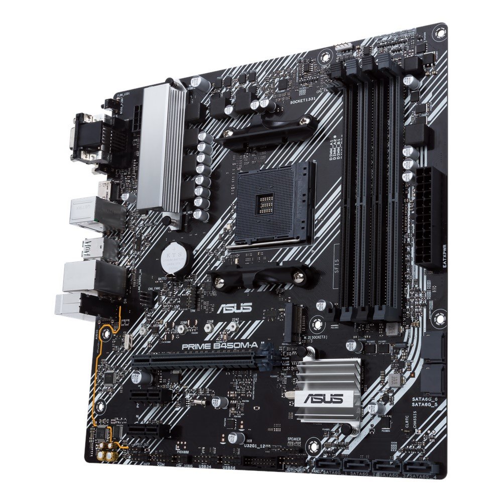 ASUS PRIME B450M-A II | Socket AM4 | AMD B450 | 4xDDR4 | Micro-ATX | Moederbord - Afbeelding 6