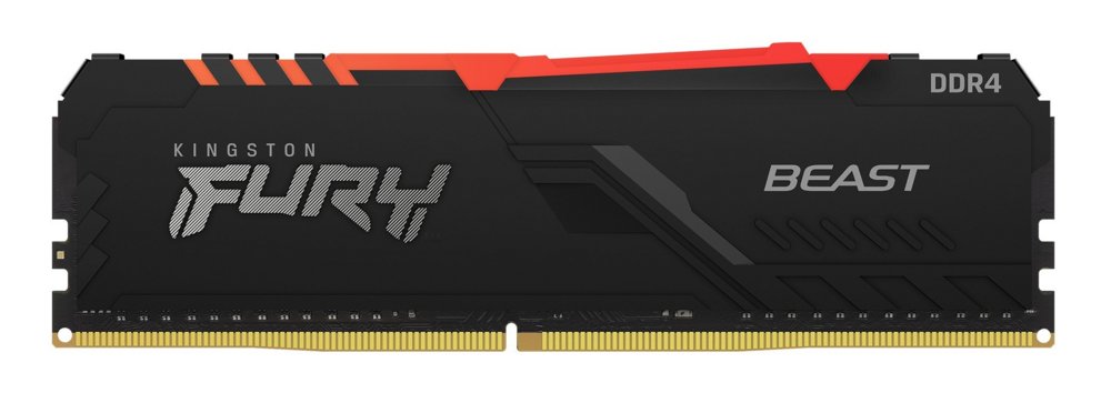 メモリー KINGSTON FURY BEAST 32GB DDR4 2666MHz Bestel een Kingston Fury Beast RGB | 1x32GB DDR4 | 2666MHz | DIMM