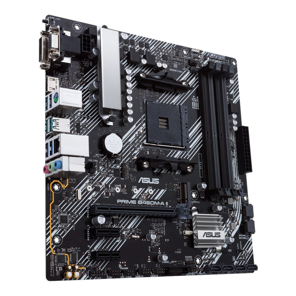 ASUS PRIME B450M-A II | Socket AM4 | AMD B450 | 4xDDR4 | Micro-ATX | Moederbord - Afbeelding 5