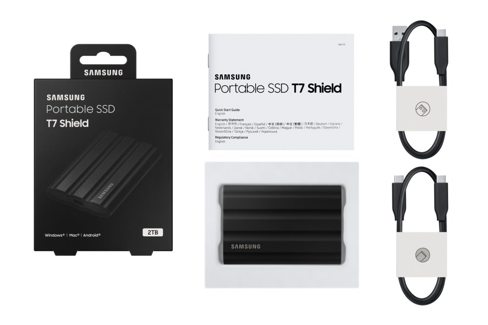 Samsung T7 Shield | Externe SSD | 2TB | USB 3.2 Gen2 | 1.050MB/s Lezen | 1.000MB/s Schrijven | Zwart - Afbeelding 12