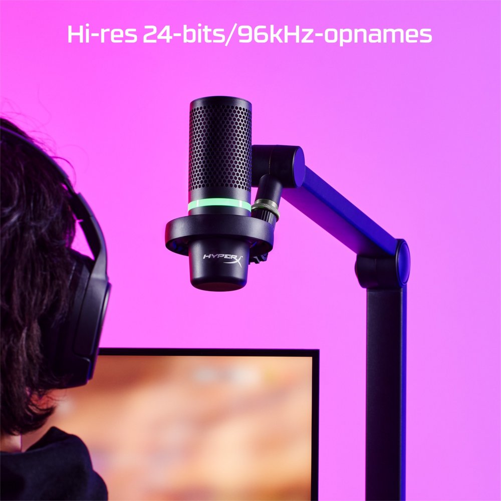 HyperX DuoCast | USB-microfoon | RGB-verlichting | Voor pc en console | Zwart - Afbeelding 8