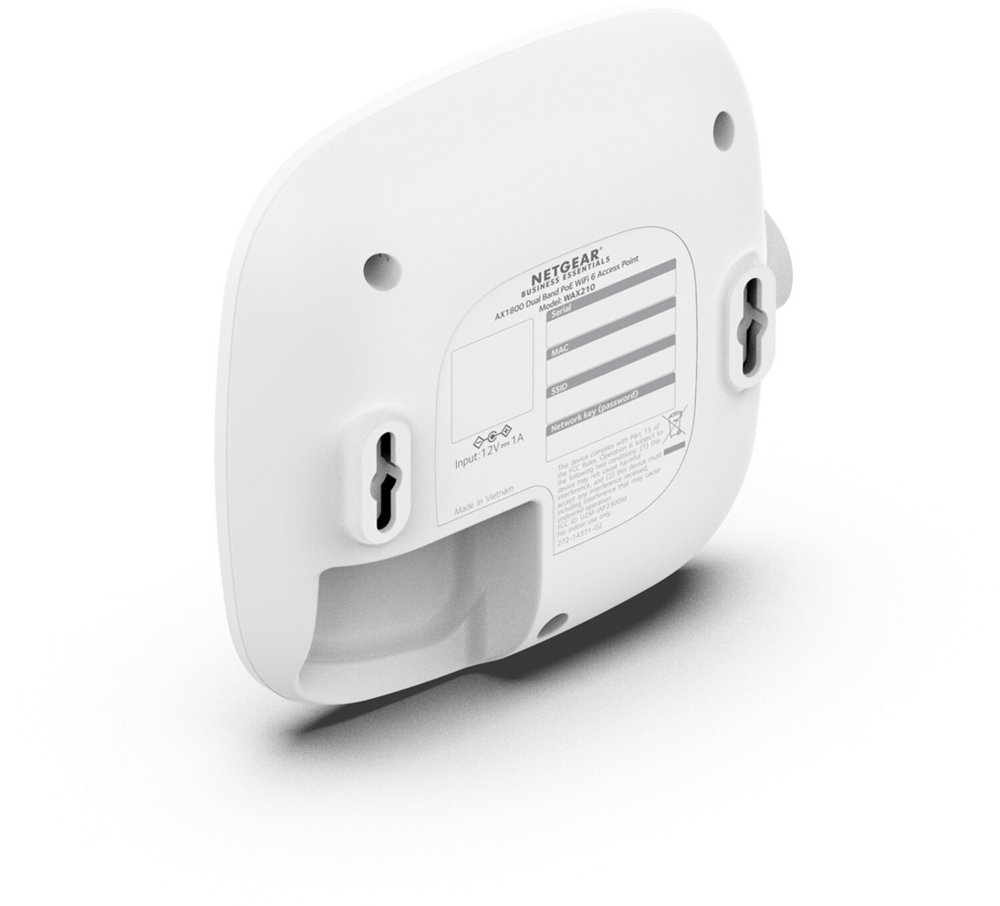 Netgear WAX210 | WiFi 6 Access Point (AX1800) | 1800 Mbit/s | PoE (802.3at) | Inclusief Montagebeugel - Afbeelding 5