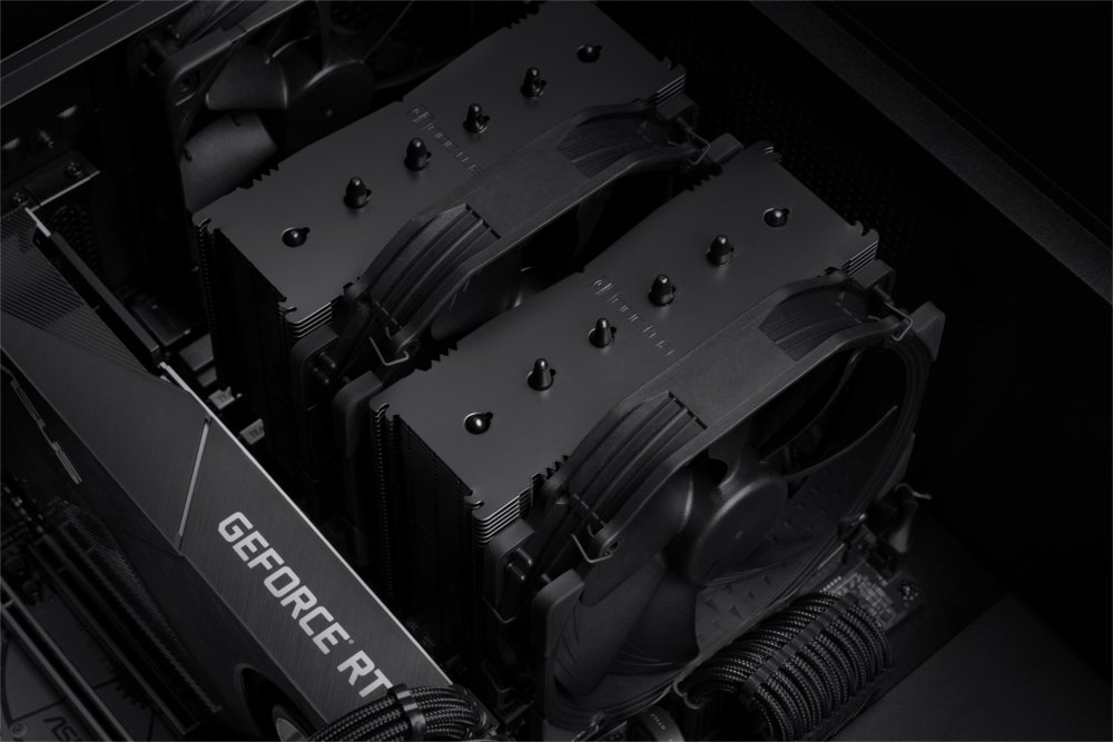 Noctua NH-D15 chromax.black | 250W TDP | 165mm Hoogte | 140mm Fans | CPU Luchtkoeler - Afbeelding 7