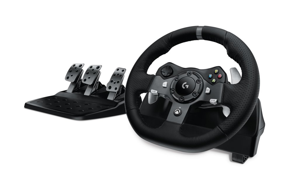 Logitech G920 Driving Force | Racestuur en pedalen | Force Feedback | 900° rotatie | USB 2.0 | Compatibel met Xbox Series X|S, Xbox One en PC | Zwart