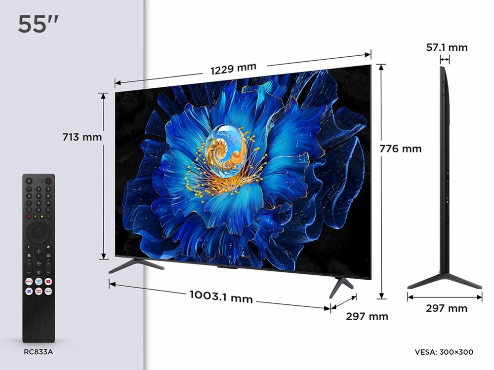 TCL 55C61KS | 55" 4K Ultra HD QD-MiniLED Smart TV | 60Hz | Google TV + Wifi | Dolby Vision | HDMI 2.1 (2025) - Afbeelding 3