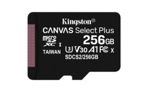Kingston Canvas Select Plus | MicroSDXC | 256GB | Class 10 | UHS-I U1