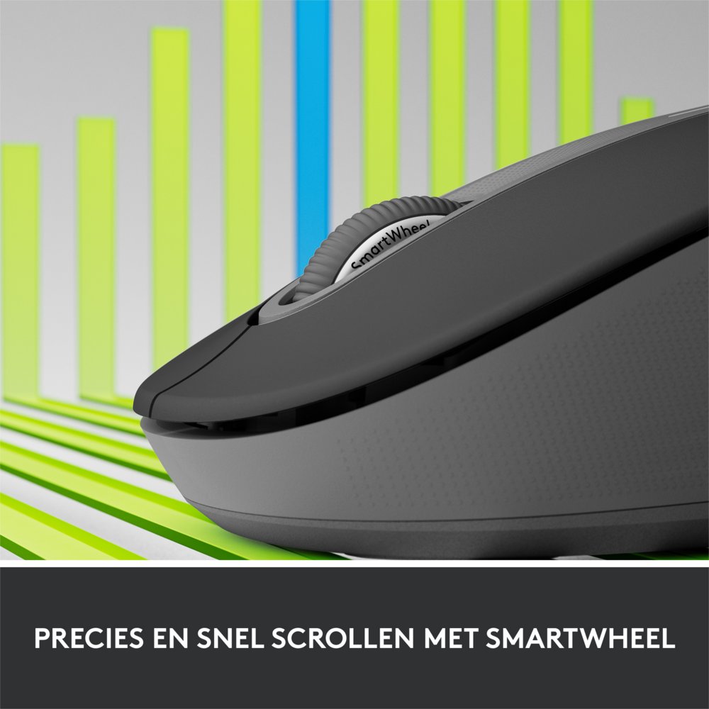 Logitech Signature M650 for Business | Draadloze Muis | Rechtshandig | RF + Bluetooth | 4000 DPI | Grafiet - Afbeelding 9