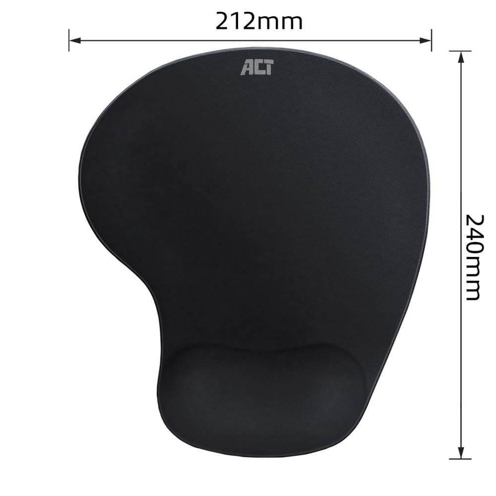 ACT AC8010 | Ergonomische Muismat | Zwart - Afbeelding 4
