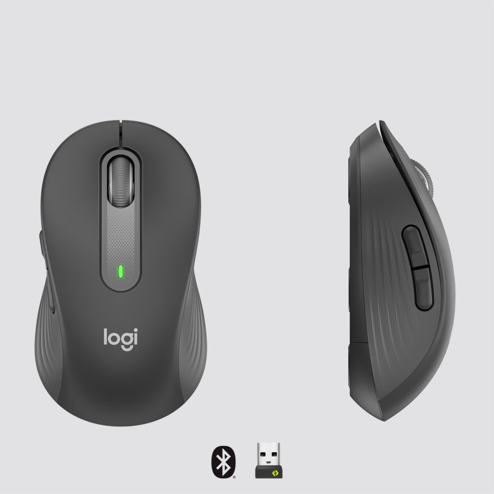 Logitech Signature M650 for Business | Draadloze Muis | Rechtshandig | RF + Bluetooth | 4000 DPI | Grafiet - Afbeelding 7