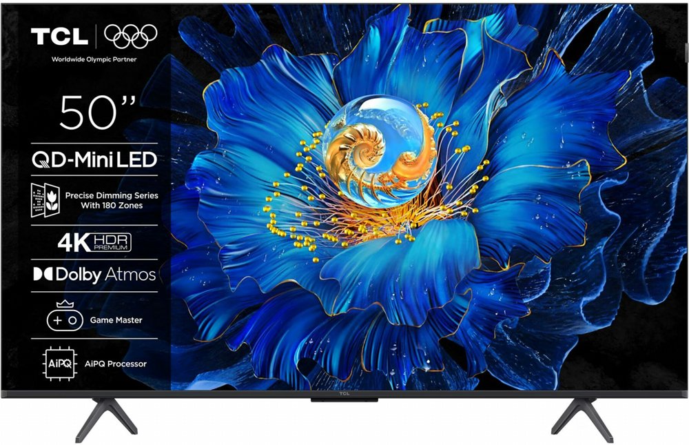 TCL 50C6KS | 50" 4K Ultra HD Mini LED Smart TV | Google TV | Dolby Vision | 60Hz (2025)