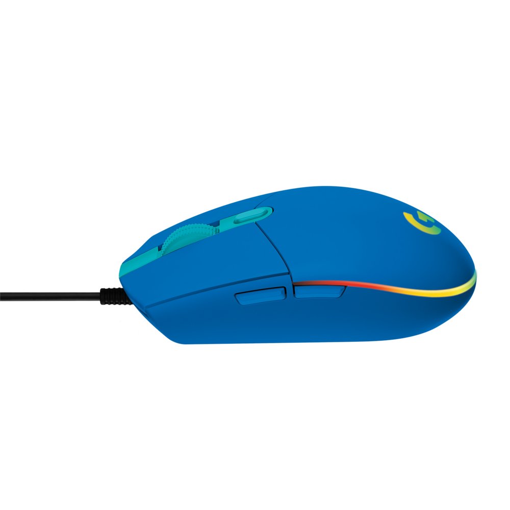 Logitech G203 | Gaming Muis | Rechtshandig | USB-A | 8.000 DPI | Blauw - Afbeelding 6