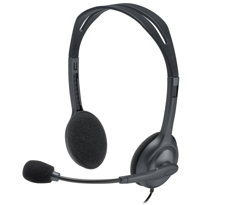 Logitech H111 | On-Ear Bedrade 3,5mm Koptelefoon met Microfoon | Grijs - Afbeelding 3