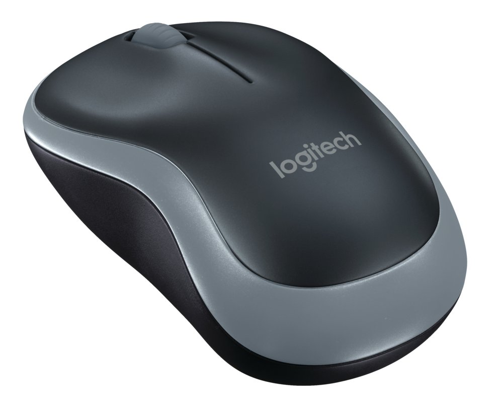 Logitech M185 | Draadloze Muis | Links- en Rechtshandig | RF | 1000 DPI | Zwart/Grijs - Afbeelding 5