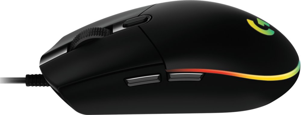 Logitech G203 LIGHTSYNC | Bedrade Gaming Muis | Links- en Rechtshandig | USB-A | 8.000 DPI | Zwart - Afbeelding 3