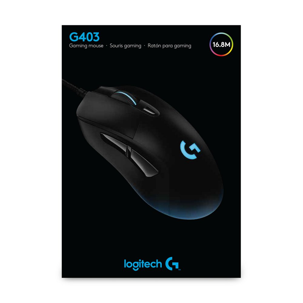 Logitech G403 Hero | Draadloze Gaming Muis | Rechtshandig | RF | 25600 DPI | Zwart - Afbeelding 15