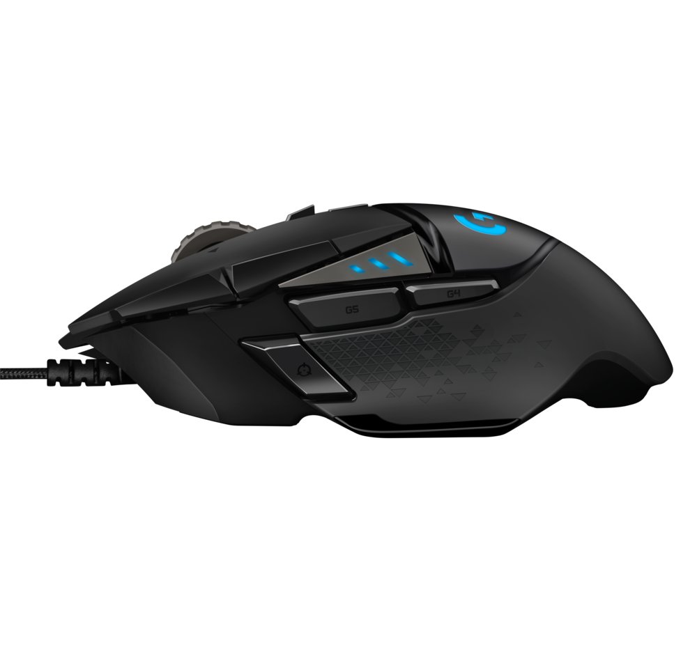 Logitech G502 HERO | Gaming Muis | Rechtshandig | USB-A (bedraad) | 100 – 25.600 DPI | Zwart - Afbeelding 5