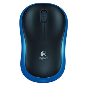 Logitech M185 | Draadloze Muis | Links- en Rechtshandig | RF | 1000 DPI | Zwart/Blauw