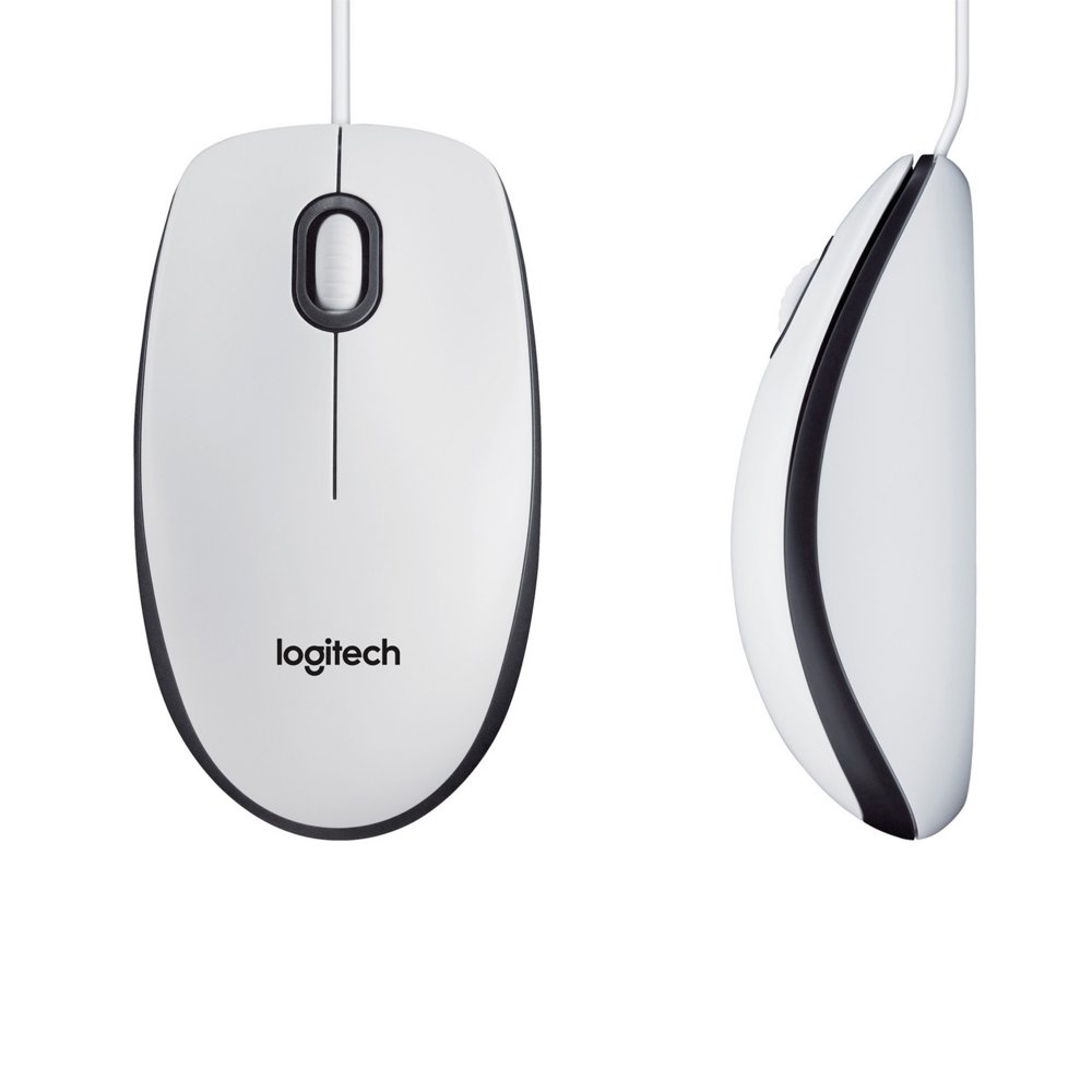 Logitech M100 | Bekabelde Muis | Links- en Rechtshandig | USB-A | 1000 DPI | Wit - Afbeelding 6