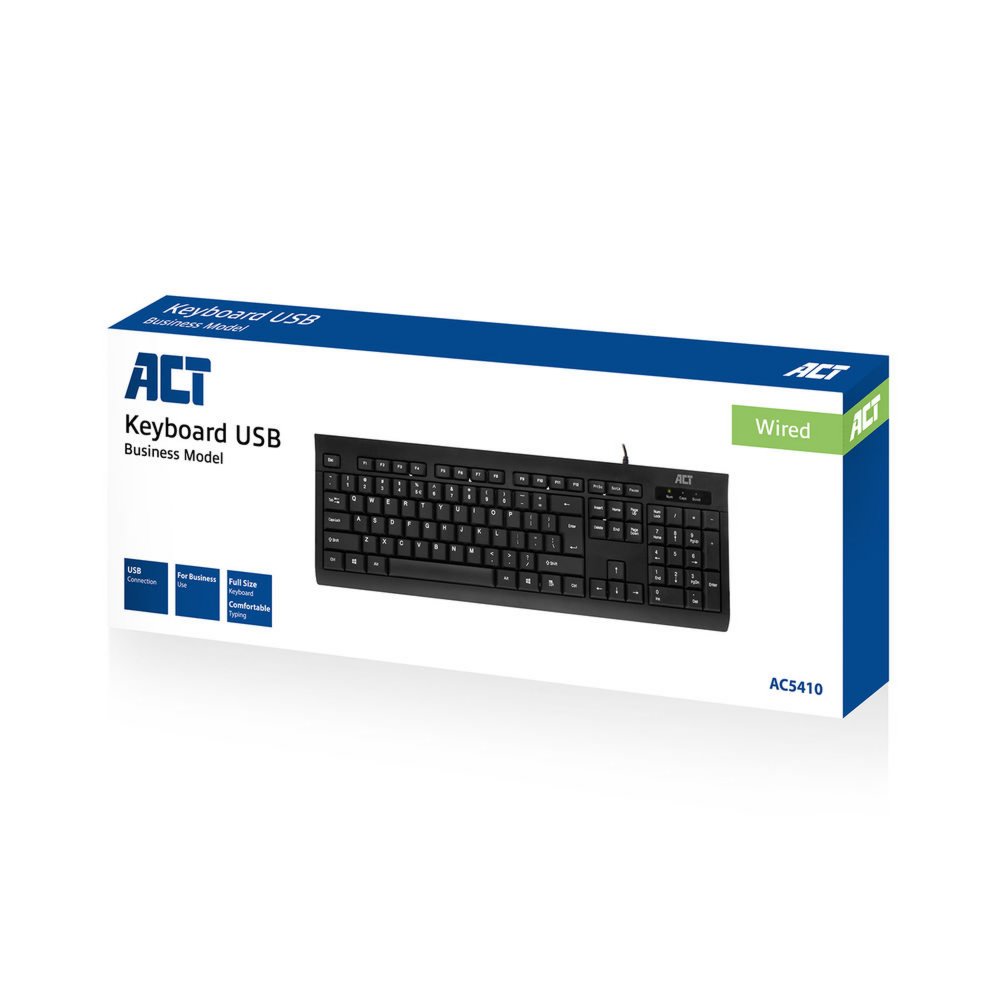 ACT AC5410 | Bedraad Toetsenbord | USB Aansluiting | QWERTY - Afbeelding 3