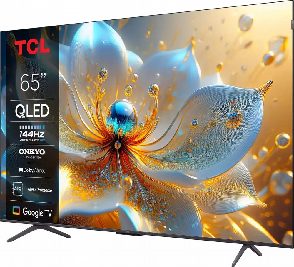 TCL 65T8C | 65" 4K Ultra HD QLED Smart TV | 120Hz | Google TV + Wifi | Dolby Vision | HDMI 2.1 (2025) - Afbeelding 3