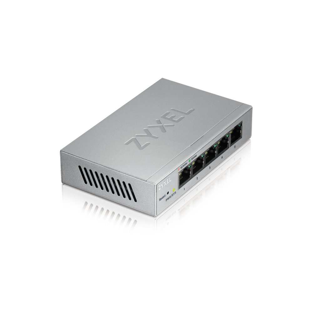Zyxel GS1200-5 | Managed Switch | 5 Poorten | Gigabit Ethernet (10/100/1000 Mbps) | Zilver - Afbeelding 3