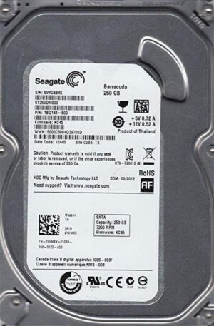 Seagate HDD 3.5" | 250GB SATA III | 7200RPM | PULLED