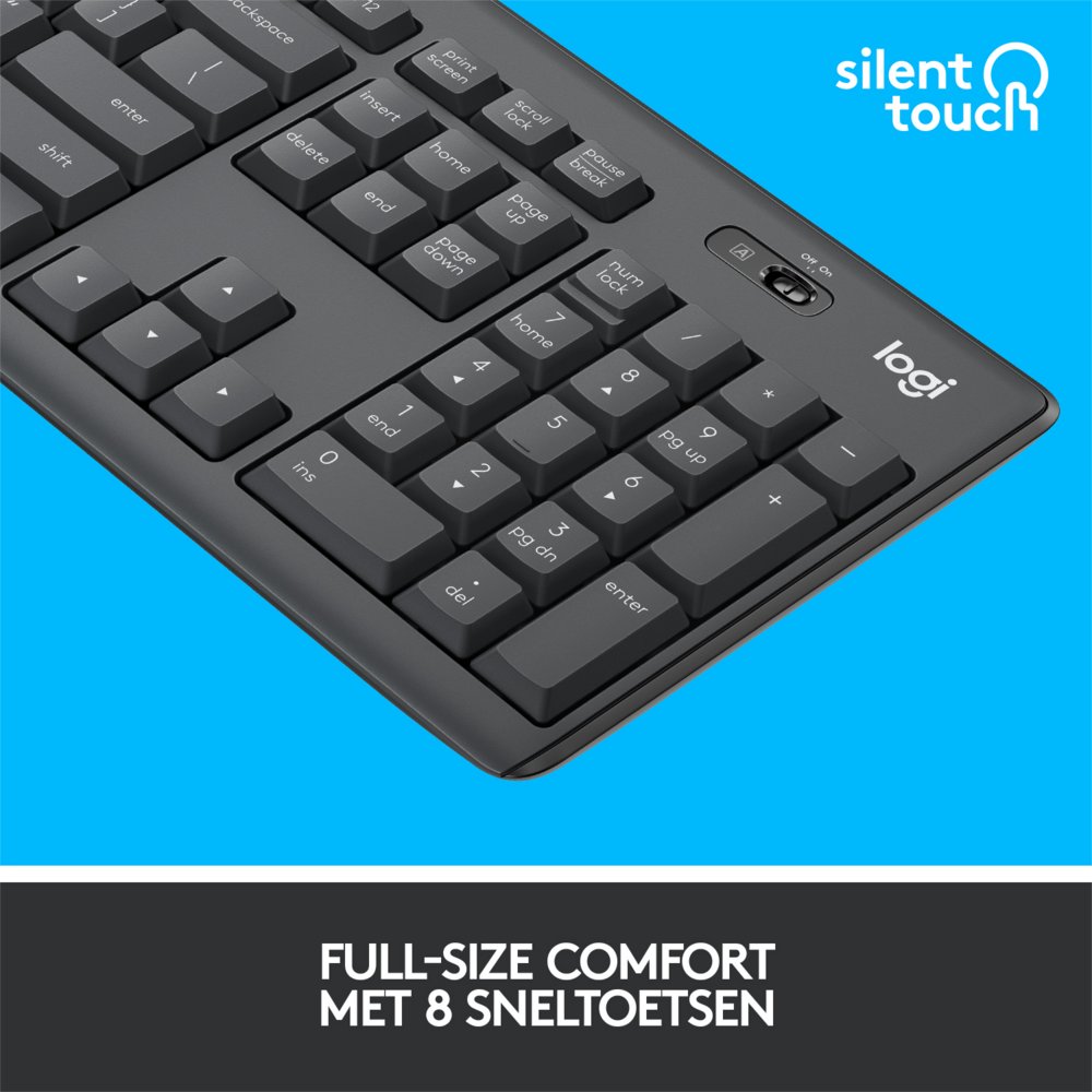 Logitech MK295 Silent | Draadloze Muis en Toetsenbordcombo | QWERTY - Afbeelding 9