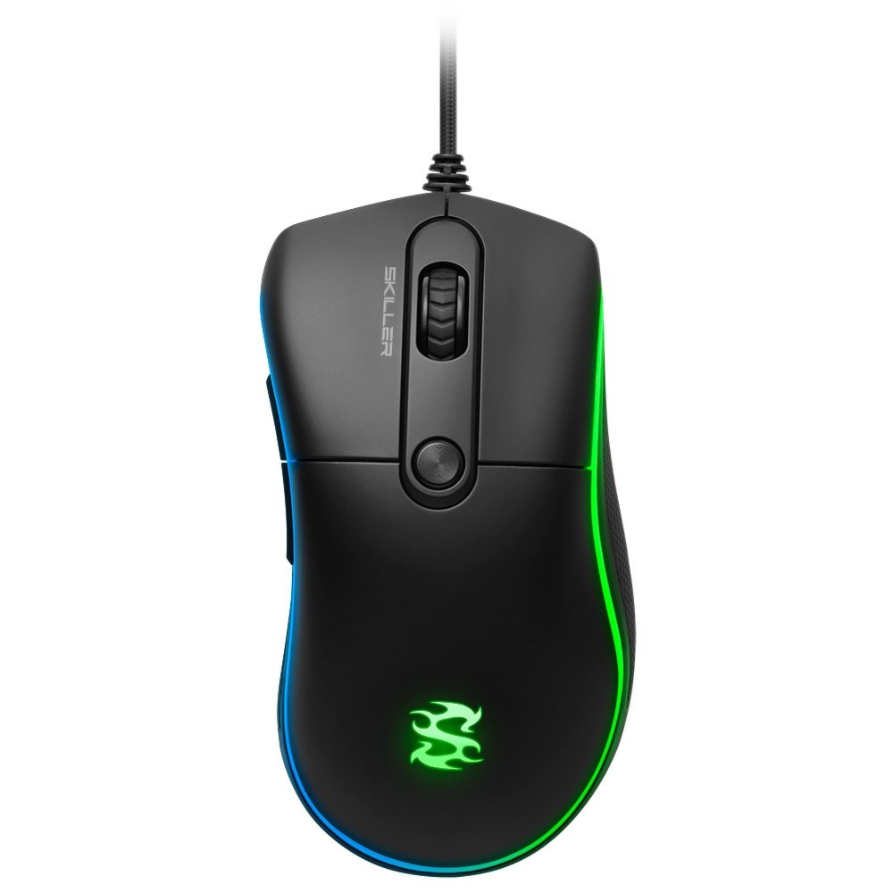 Sharkoon Skiller SGM2 | Bedrade Gaming Muis | USB-A | 6400 DPI | Zwart | RGB