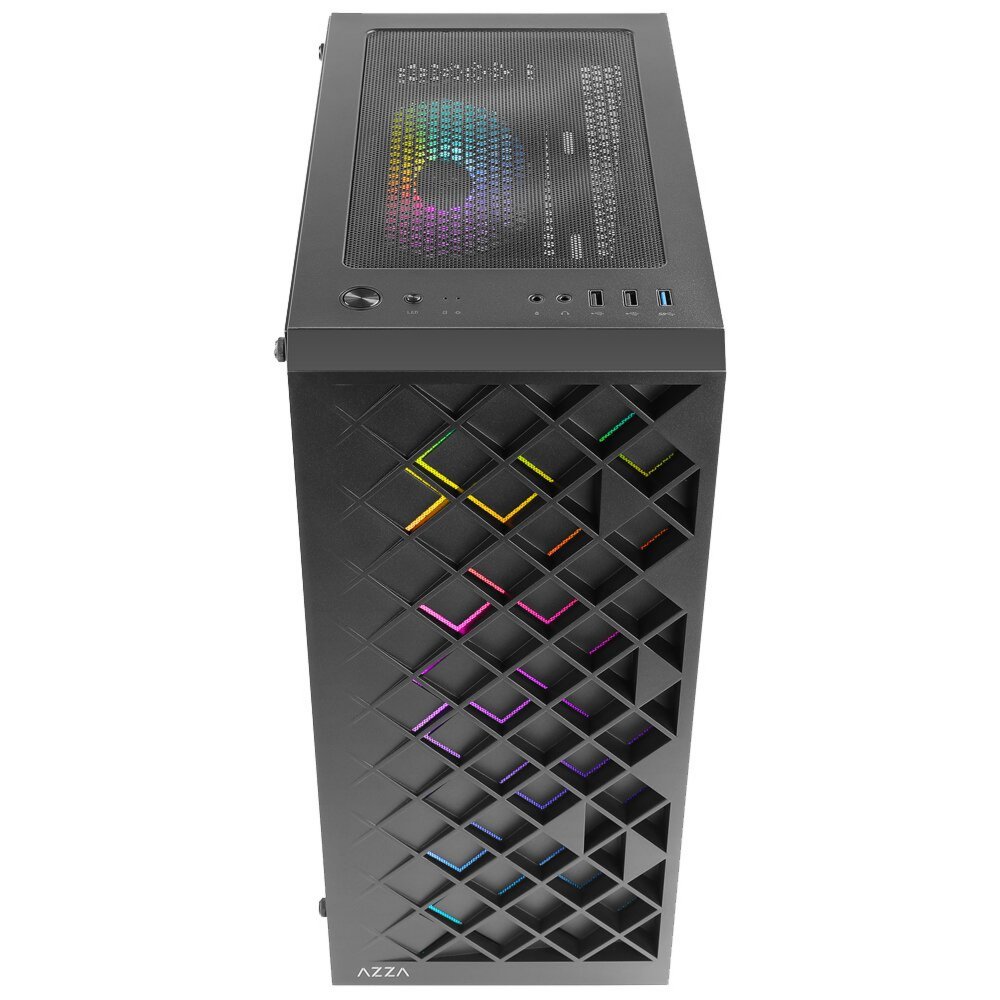 Azza Spectra RGB | Midi Tower Case | Zwart - Afbeelding 4