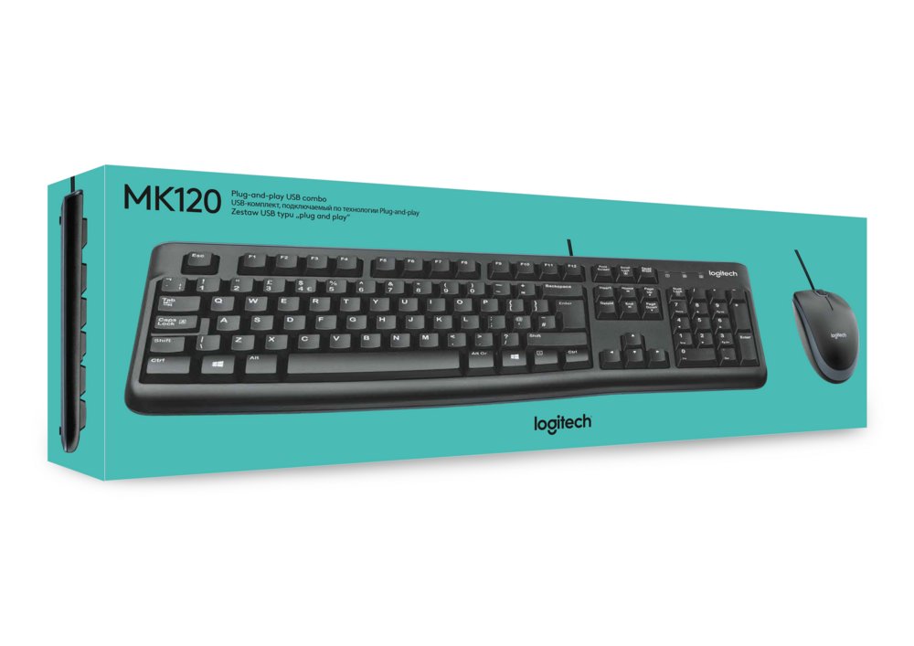 Logitech MK120 | Bedrade Muis en Toetsenbordcombo | QWERTY - Afbeelding 11