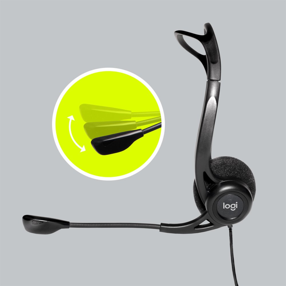 Logitech H960 | Bedrade On-ear Headset USB-A | Zwart - Afbeelding 11