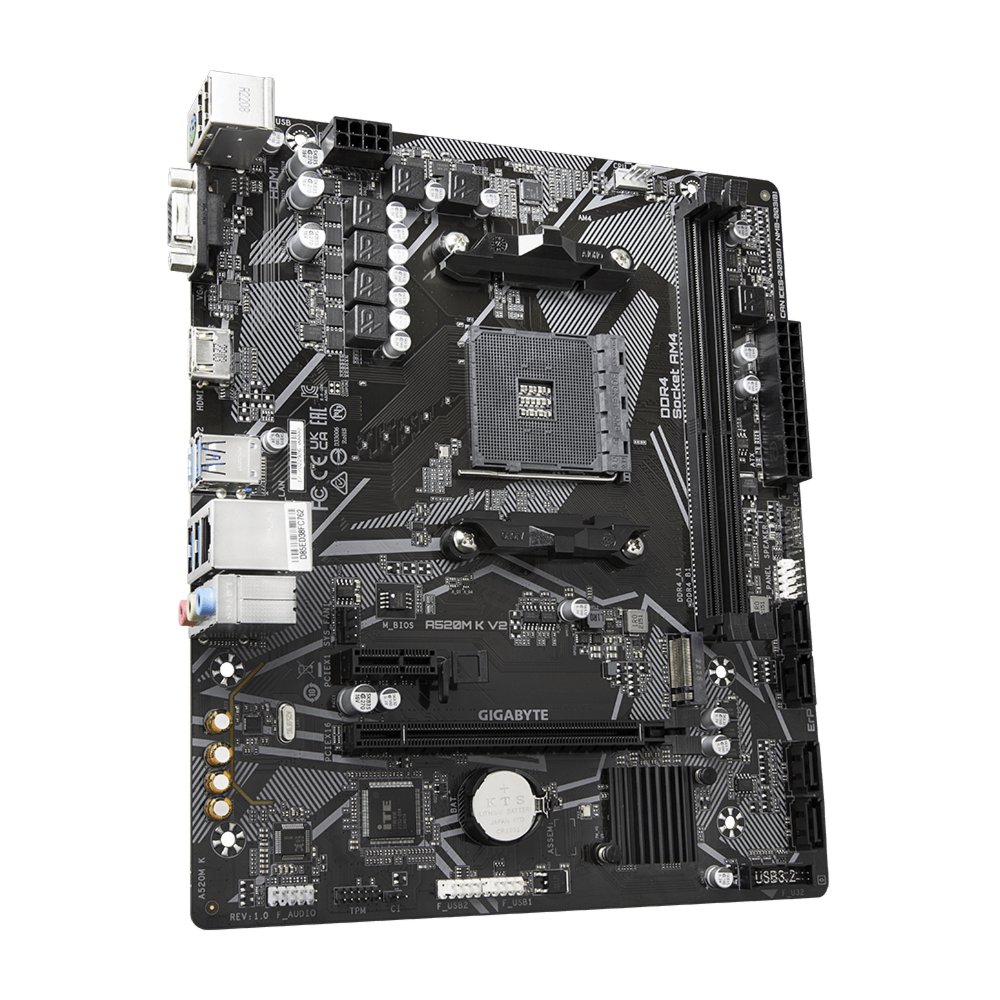 Gigabyte A520M-K V2 | Socket AM4 | AMD A520 | 2xDDR4 | Micro-ATX | Moederbord - Afbeelding 4