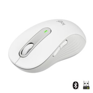 Logitech Signature M650 | Draadloze Muis | Rechtshandig | RF + Bluetooth | 2000 DPI | Wit