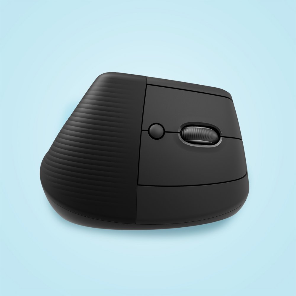 Logitech Lift | Ergonomische Draadloze Muis | Rechtshandig | RF + Bluetooth | 4000 DPI | Grafiet - Afbeelding 5