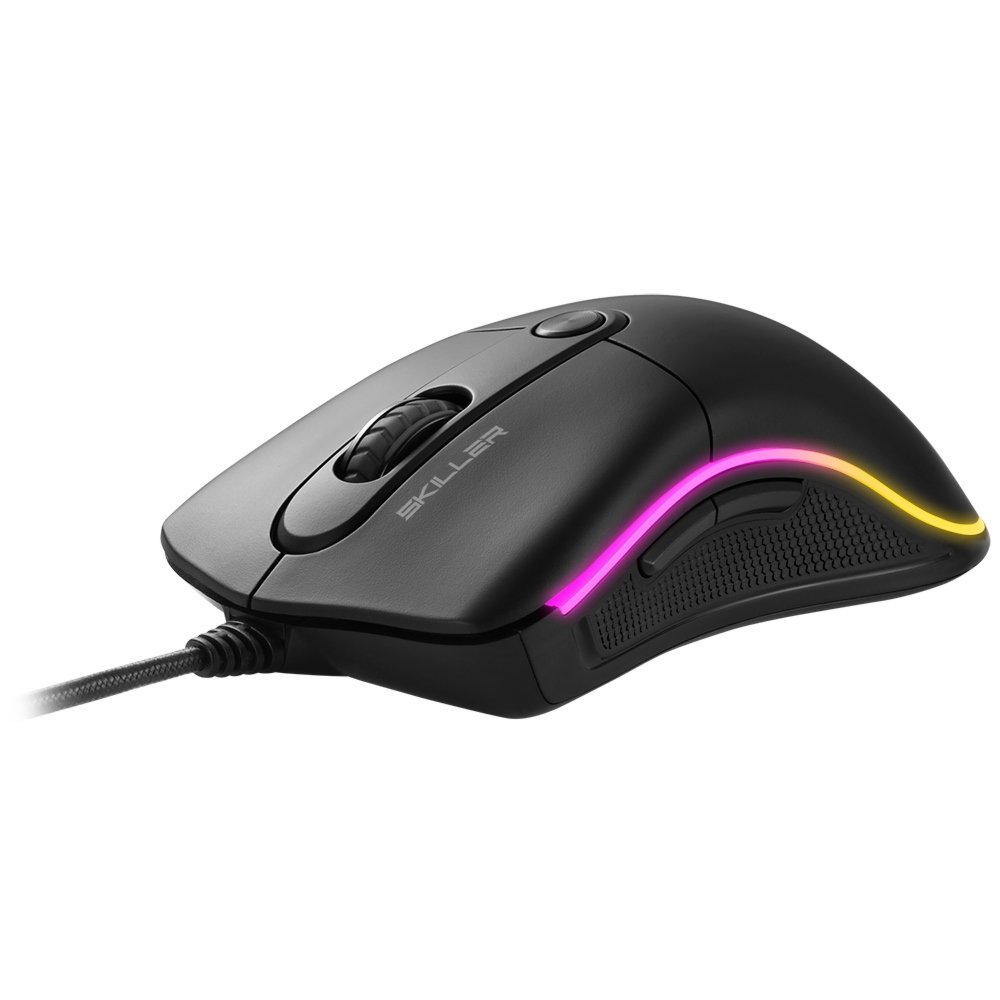 Sharkoon Skiller SGM2 | Bedrade Gaming Muis | USB-A | 6400 DPI | Zwart | RGB - Afbeelding 4