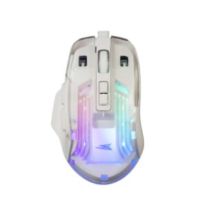 Baracuda ANGLERFISH RGB | Bedrade Gaming Muis | USB-A | 7200 DPI | Wit