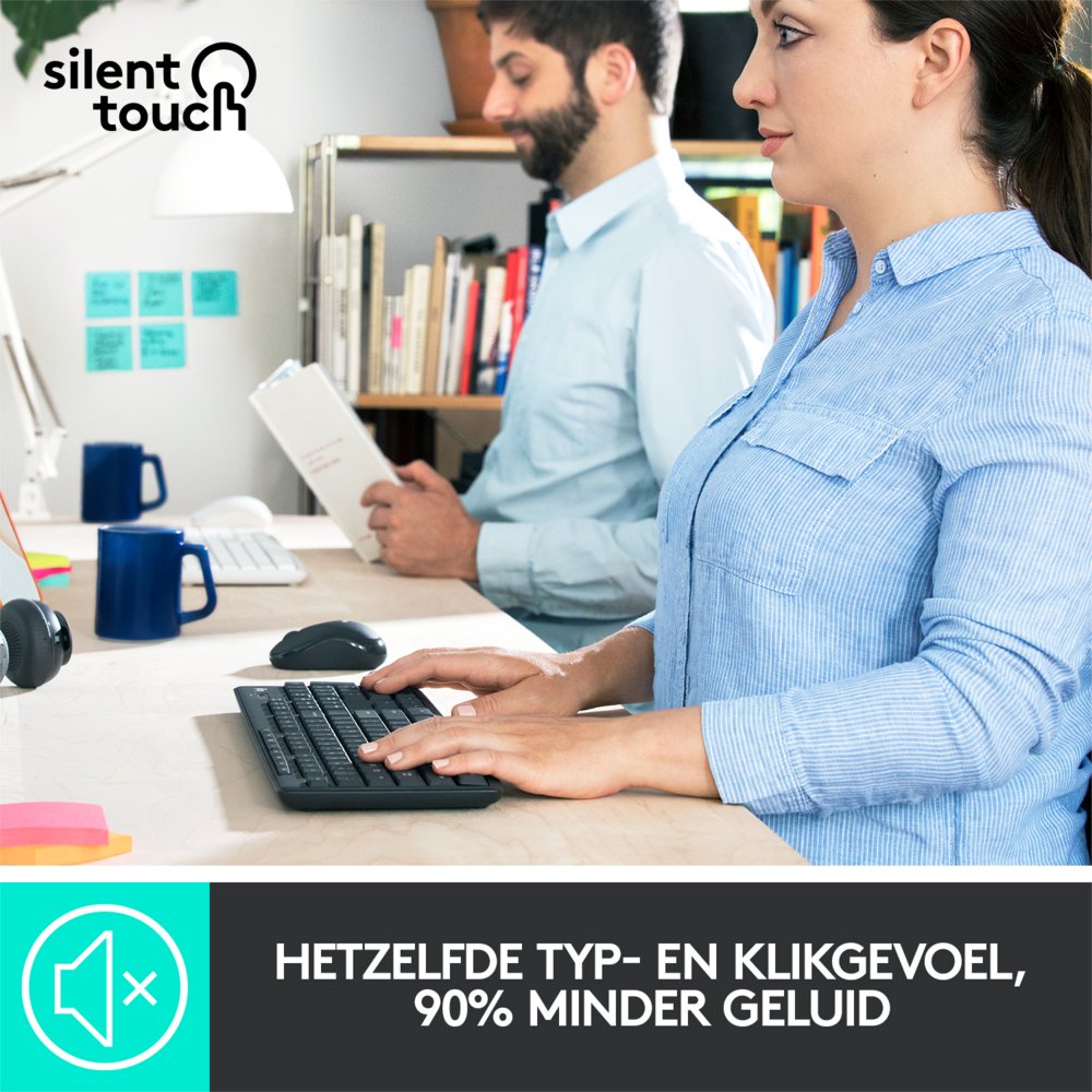 Logitech MK295 Silent | Draadloze Muis en Toetsenbordcombo | QWERTY - Afbeelding 8