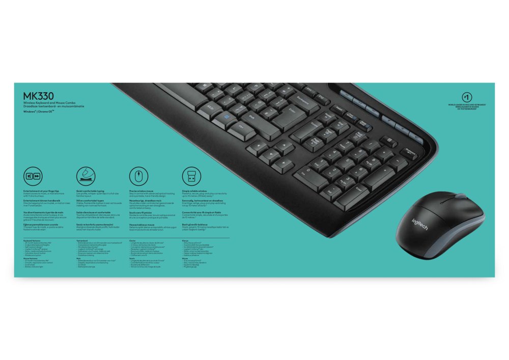 Logitech MK330 | Draadloze Muis en Toetsenbordcombo | QWERTY - Afbeelding 7